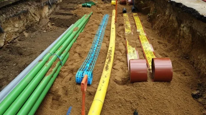Services utilities installation photo